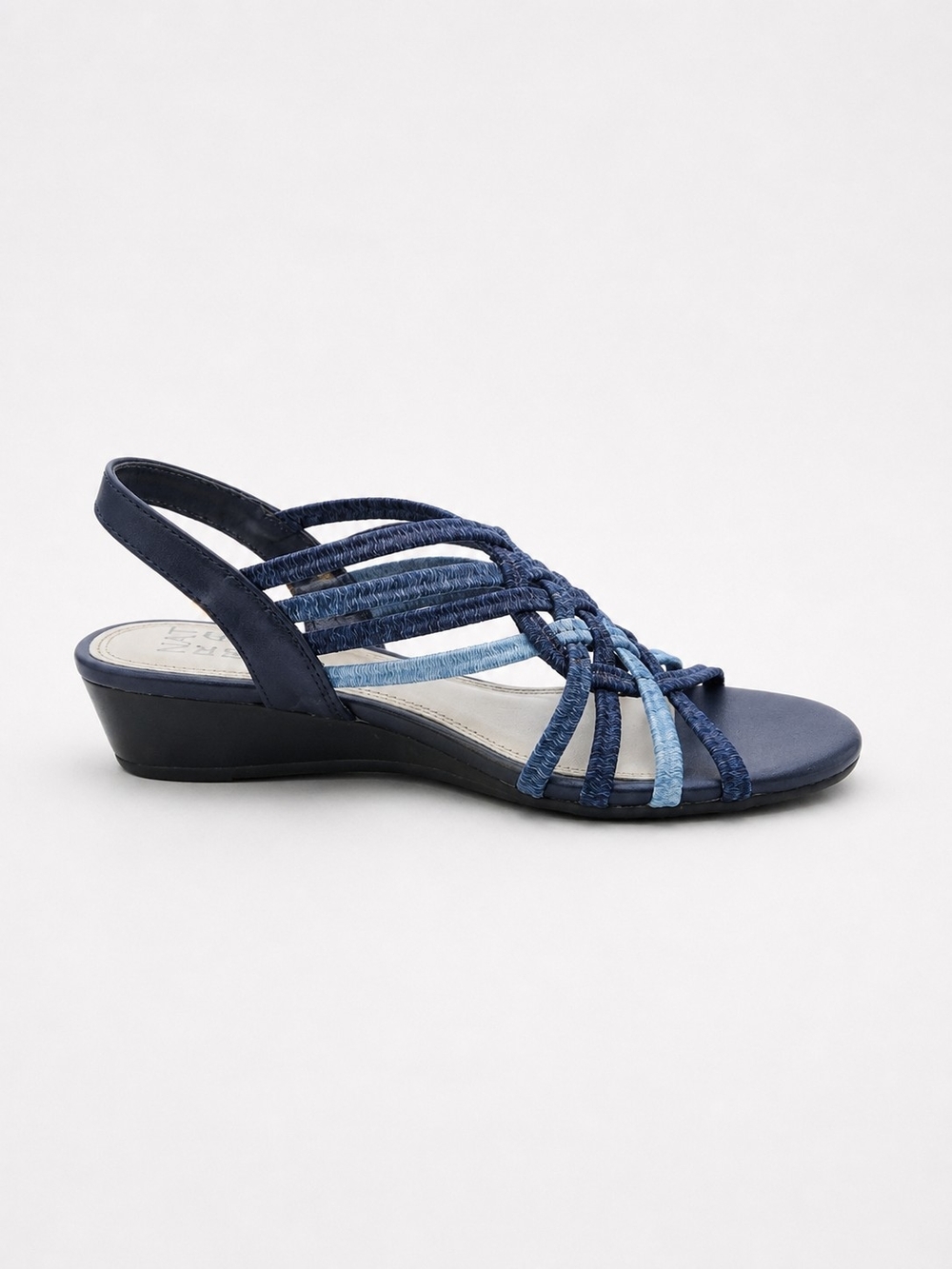 Naturalizer Remix Women’s Stretch “Denim” Wedge Sandals, NWOB, Size 5½ - Picture 3 of 6